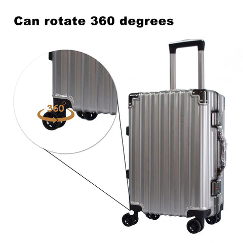 BQLZR black plastic spinner luggage wheels for suitcases; 360° rotation