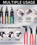 Beast Workhorse Heavy Duty 6 Piece Sheet Metal Tools Set With 3 Hand Seamers And 3 Aviation Tin Snips for metal fabrication.