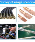 Hella Durable Manual Hydraulic Hose Crimper With Seven Die Sets For Auto Mechanics And Garage Builds Using One Quarter To One Inch Wire Reinforced Tubing usage scenarios.