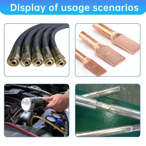 Hella Durable Manual Hydraulic Hose Crimper With Seven Die Sets For Auto Mechanics And Garage Builds Using One Quarter To One Inch Wire Reinforced Tubing usage scenarios.