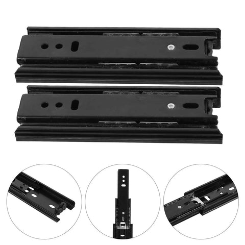 Soft Close Telescopic Drawer Slides Heavy Duty Full Extension Side Mount Rails For Kitchen Cabinets Wardrobe Office Dresser Drawers Quiet Bearing Runners 4 Pack