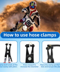Instructions on using the 10 Ft Quarter Inch ID Fuel Line Hose Kit With 20 Clamps For Small Gas And Diesel Engines Generators And Powersports