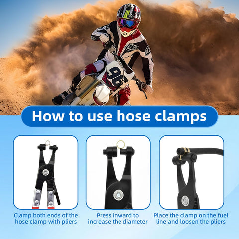 Instructions on using the 10 Ft Quarter Inch ID Fuel Line Hose Kit With 20 Clamps For Small Gas And Diesel Engines Generators And Powersports