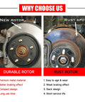 Comparison of new vs rusted go-kart brake rotor; durable vs rust rotor; Six Inch Go Kart Brake Rotor For Manco 9598 9597 YerfDog