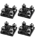 Small V Wheel Plate 4 Pack Gantry Rod Plate With Wheel For 2020 Aluminum Profile CNC And 3D Printer Parts, black 4-pack