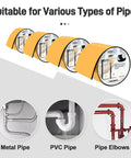 Keep Your Pipes From Freezing With Thick Foam Insulation Tape For Outdoor Piping Freeze Protection Foam Pipe Wrap Heat Tape