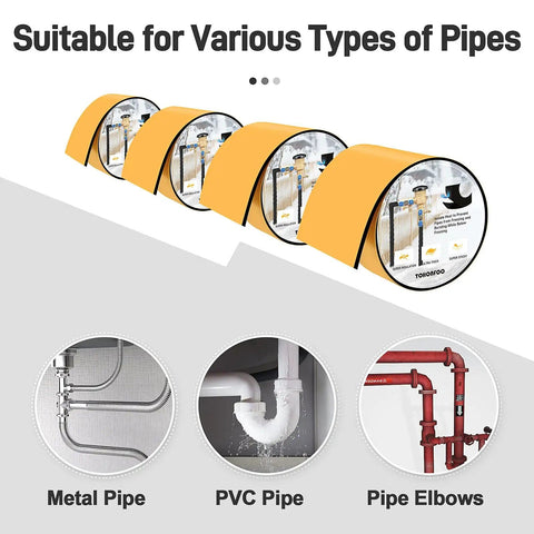 Keep Your Pipes From Freezing With Thick Foam Insulation Tape For Outdoor Piping Freeze Protection Foam Pipe Wrap Heat Tape