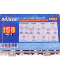 Metallized Polypropylene Film Capacitors Assortment Kit, 150 Pcs, 15 Values, DC 400V And 630V, storage case