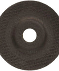 DEWALT metal grinding wheel with center bore, dark abrasive disc for metalwork, 4-1/2 inch diameter.
