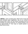 Tough As Nails Aluminum Sliding Window Locks With Tamper Resistant Allen Screw Design And Smooth No Mess Install For Standard Quarter Inch Metal Tracks Keep Ya Kids Safe Included Two Piece Set installation instructions for window locks.