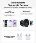MagSafe 3 In 1 Charging Station With Qi2.2 25W Fast Wireless Charger for iPhone 17, Apple Watch, and AirPods display image