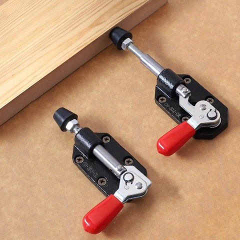 Twin Pack Toggle Clamp Set With 500Lb Holding Capacity, Quick Release Push Pull Clamp For Woodworking And Metalworking, Cast Iron DIY