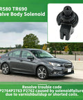 Subaru Torque Converter Clutch Lock Up Solenoid 3.2 To 3.7 Ohm Replacement For Lineartronic CVT TR580 TR690 Outback Impreza Legacy Forester Replaces 926-408 31825AA050 31825AA051 31825AA052, black valve body solenoid