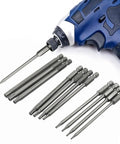 Master Grade Magnetic Torx Bit Collection Featuring T6 Through T40 Security Tips Constructed From Badass Alloy Steel for Vacuum servicing.