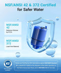 NSF 42 certified Faucet Filter Replacement Pack For PUR Plus Water Filters RF-9999 in shield illustration