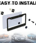 Universal License Plate Screws Set In Premium Stainless Steel Self Tapping Bolts For Cars Trucks And SUVs No Wobble