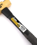 Heavy-Duty 3 Lb Solid Brass Hammer Spark Resistant And Non-Marring For Steel And Iron Overstrike Protection 15.5 Inch Handle