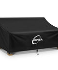 Heavy Duty Patio Sofa Cover For 3-Seat Outdoor Couches Waterproof With UV Guard No Tears No Fading on black sofa