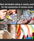 Dope 127 Pc Black Heat Shrink Tube Kit Perfect For Wiring Repairs Soldering Automotive Electrical Tubing Insulation Sleeving Assortment Bundle Keeps Wires Safe From Shorts And Leaks Fast Shrink Strong Hold Ideal For DIY Car Mods Home Projects And Pro