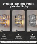 Indoor Modern Two Light Crystal Wall Sconce, Chrome Wall Mount Lamp With Hanging Crystal Balls light color display