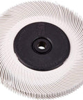 Radial Bristle Brush With Ceramic Abrasive Grain For Pro Grade Polishing Deburring And Finishing On Complex Shapes, 6 Inch Diameter