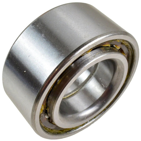 Close-up of a metal front wheel bearing from the Front Wheel Bearing And Hub Kit For 1996 2000 Toyota RAV4 Two Bearings And Two Hubs Includes Easy Drop In Installation For A Smooth Ride And Quiet Operation Perfect For DIY Auto Repair And Replacing Worn Front Axle Components
