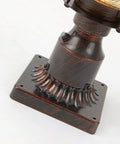 Base detail of No Fuss Dusk To Dawn Outdoor Post Lights with Photocell Sensor Rustic Oil Rubbed Brown Lanterns