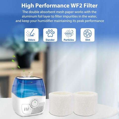 Humidifier with filters; Six Pack WF2 Humidifier Filter Replacement Set For Vicks V3100 V3500 V3600 V3700 V3800 V3850 V3900 And Honeywell HCM