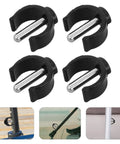 C Shape Tube Lock Clips For Walking Sticks And Crutches, Rock Solid Secure Clamp Design, 8 Pack Fits 22mm Outside Diameter