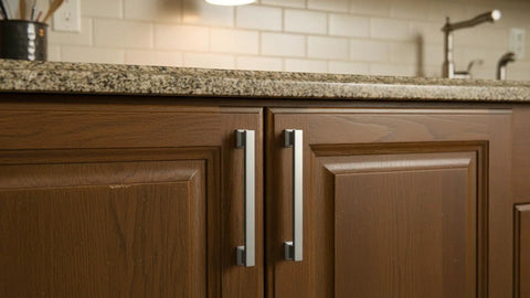 10 Pack Brushed Satin Nickel Cabinet Pulls 9 Inch Hole Centers For Cabinets And Drawers Ideal Kitchen Cabinet Handles With Sleek Modern Vibe AL3061SN Mounting Screws Included
