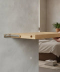 Installation of Go-To Hidden Shelf Support Bracket for Floating Shelves, 6.7 x 2.4 x 2.5 Inch Carbon Steel Nickel Plated Wall Mount