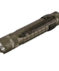 Two Cell CR123 LED Tactical Flashlight With 378 Lumen Output, 217 Meter Beam Distance, QuickClick Tail Cap Modes, foliage green body