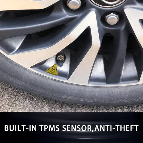 Ford TPMS Sensors 4 Pack Pre Programmed Tire Pressure Monitoring System For F150 F250 F350 F450 F550 Escape Fusion Lincoln MKX MKC 2009 2019 Plug And Play Ready To Install on alloy wheel