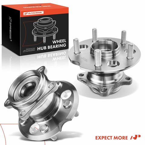Rear Wheel Bearing And Hub Assembly 5 Lug Set For Toyota RAV4 AWD 2001 Through 2005 2 Pack Fits Base And AWD Models