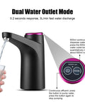 5 Gallon Water Pump With Mobile Base USB Rechargeable Electric Water Dispenser For Bottle shown dispensing water