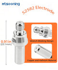Close-up of 52582 electrode from 23 Pcs Plasma Cutting Torch Consumables Kit for IPT 40 IPT 60 PT 60 PT40 and MP Series