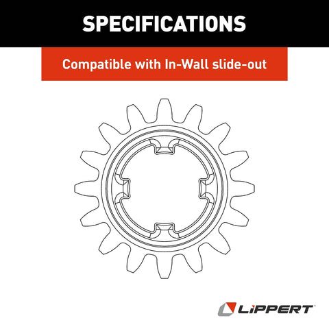 16 Tooth RV Slide Out Spur Gear In Wall Replacement 16 DP 20 PA Restores Slide Out Functionality Quickly And Easily For Your Travel Trailer Or Motor Home