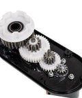 Close-up of 24V Drift Rear Gearbox Motor, internal gears for 4x4 UTVs, kids ride-on SUVs, durable, easy to install.