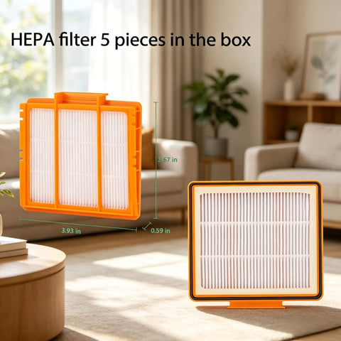 Replacement Parts Kit For AI Vacuum Cleaners Including Main Roller Brush, Filters, Foam And Primary Filter, Sweep Side Brushes