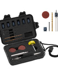 34-piece Spot Weld Cutter Set with double sided 3/8 inch HSS blades in black case