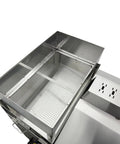 Heavy Duty Electric Coffee Roaster Commercial Bean Roasting Machine For Nuts Peanuts And Chestnuts With Precision Heat Control No Fuss Operation Smooth Operator Gear For Serious Hustlers 220V stainless steel top with mesh grilling area