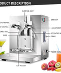 Pro Grade Stainless Steel Electric Milk Tea Shaker Machine With Dual Cup Auto Shake System and Hassle Free Rotation Timer, showing control features.
