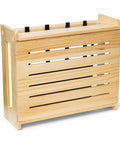 Rustic Pine WiFi Router Storage Box With Wall Mount Decorative Modem Shelf Hider And Cable Management System Keeps Your Router Looking Slick Up To 11 Inches Tall Easy Home Organization For Modern Living