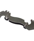 Screw pitch gauge with 18 leaves in steel, metric 0.5-7.0 mm pitch for thread measurement