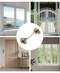 Stainless Steel Hook And Eye Latch 4.72 Inch Gate Latch Privacy Lock Antique Bronze for doors, gates, windows as shown in the collage