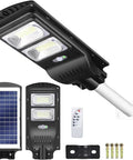 Ultra Bright Solar Street Lights Outdoor Security with Motion Sensor, Dusk to Dawn Waterproof Flood Lights 6500K 10000lm parts view