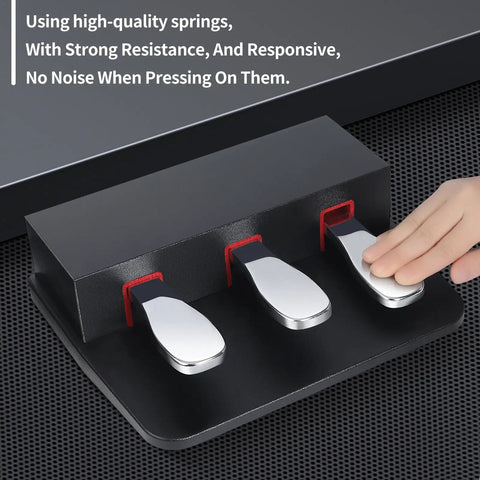 Three Pedal Keyboard Foot Pedal Unit For Digital Pianos With Soft Sostenuto And Sustain Pedals Compatible With Yamaha P223 And P145