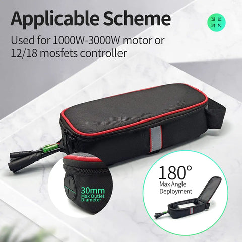 Heavy Duty Ebike Controller Bag And Lithium Battery Box Kit For Electric Bicycles And Mountain Bikes Rugged Dustproof Case For Controllers And Batteries Easy Mounting Weatherproof Storage For On The Go