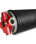 Heavy Duty Commercial Garage Door Torsion Spring Replacement featuring two five eighth inside diameter plus forty seven inch length, red cone side.