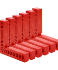 Six Piece 4 Inch 90 Degree Positioning Squares Right Angle Clamps For Woodworking Carpenter DIY Projects Corner Tool Set For Picture Frames Boxes Cabinets And Drawers Red